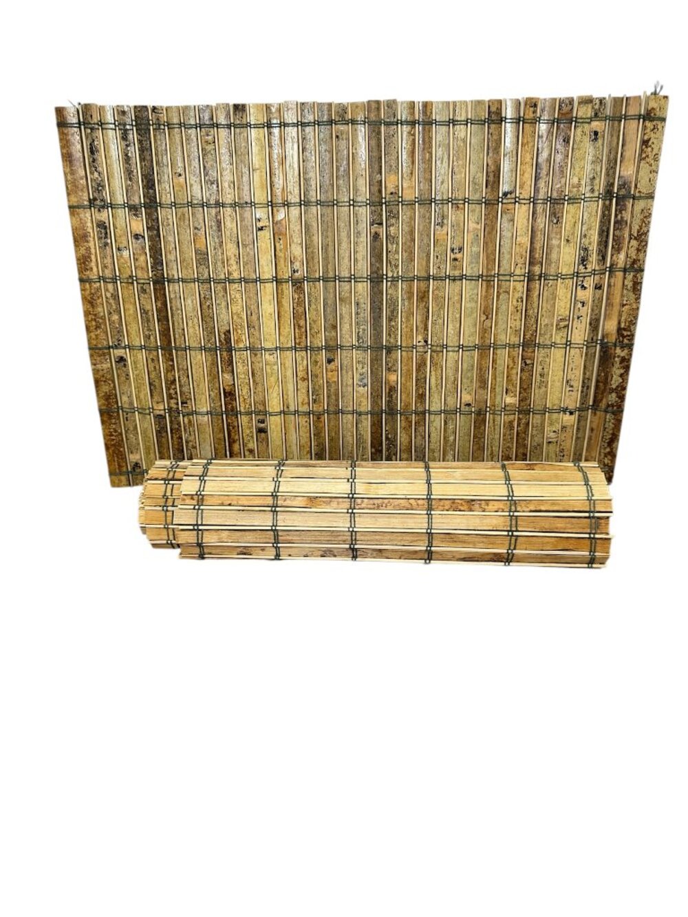 Vintage Pier 1 Rattan Bamboo Stick Placemats Brown 19x13 Set of 4 Dining Boho